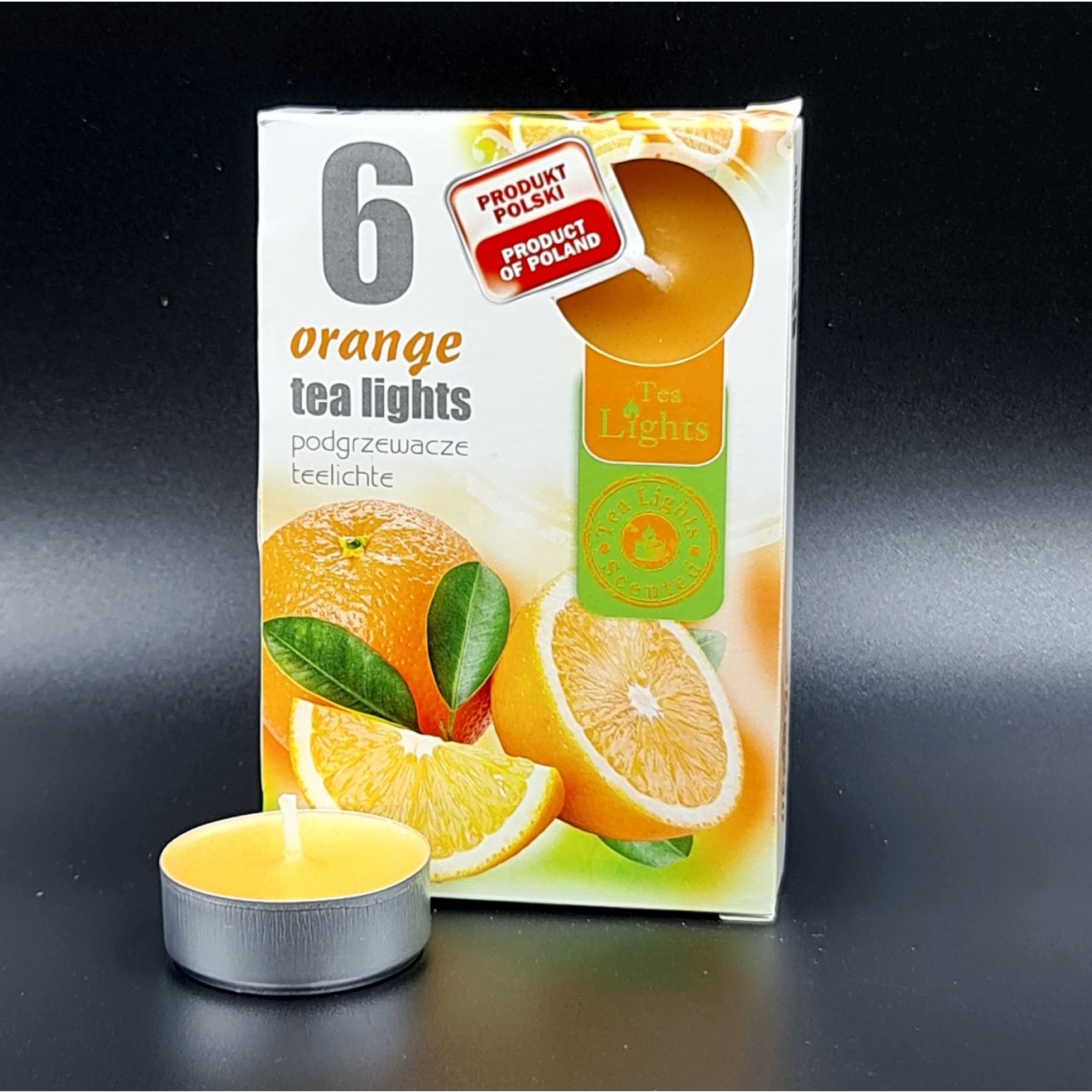 neu 6 Duft Teelichter Orange 
